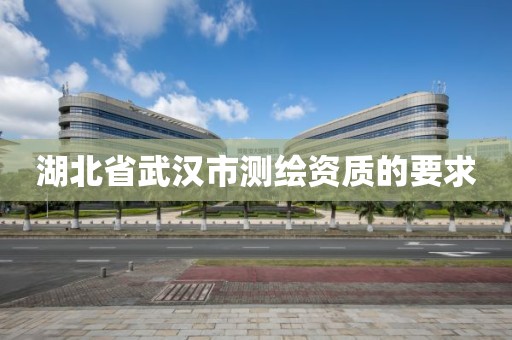 湖北省武汉市测绘资质的要求