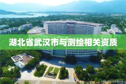 湖北省武汉市与测绘相关资质