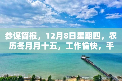 参谋简报，12月8日星期四，农历冬月月十五，工作愉快，平安喜乐