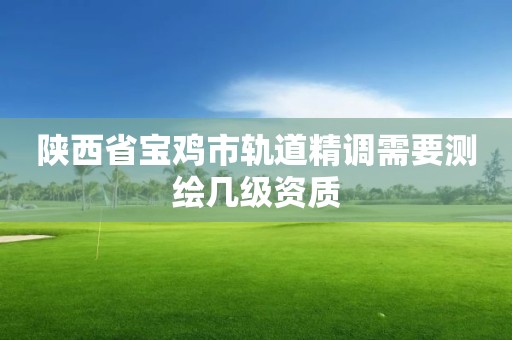 陕西省宝鸡市轨道精调需要测绘几级资质