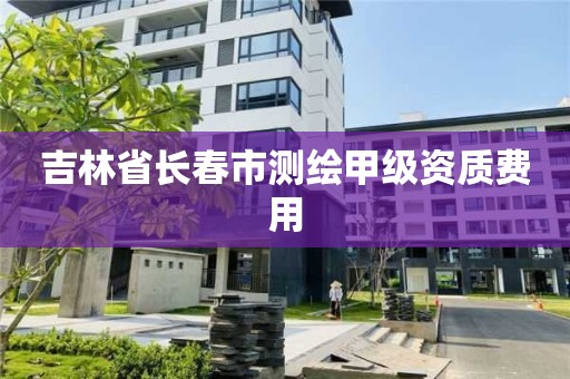 吉林省长春市测绘甲级资质费用