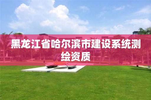 黑龙江省哈尔滨市建设系统测绘资质