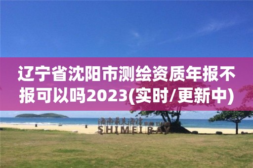 辽宁省沈阳市测绘资质年报不报可以吗2023(实时/更新中)