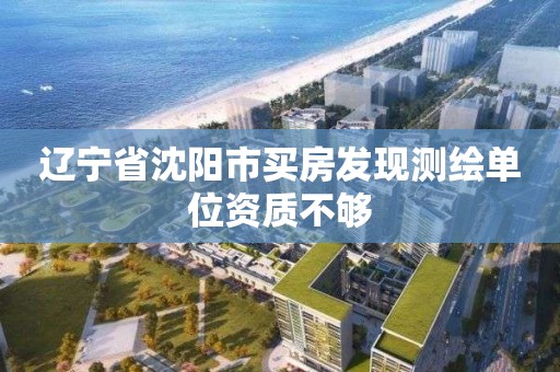 辽宁省沈阳市买房发现测绘单位资质不够