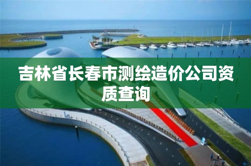 吉林省长春市测绘造价公司资质查询