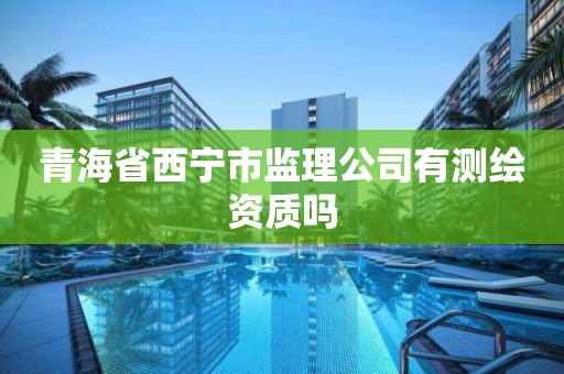 青海省西宁市监理公司有测绘资质吗