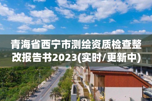 青海省西宁市测绘资质检查整改报告书2023(实时/更新中)