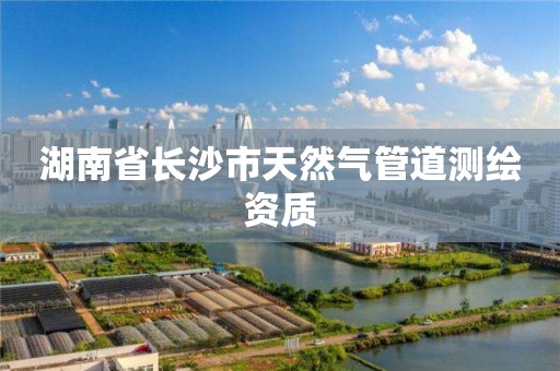 湖南省长沙市天然气管道测绘资质