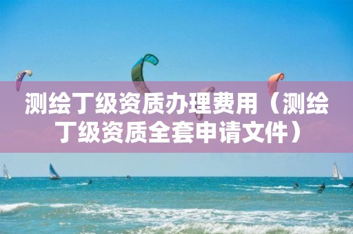 测绘丁级资质办理费用（测绘丁级资质全套申请文件）