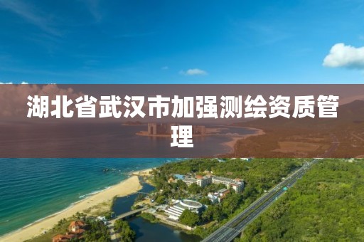 湖北省武汉市加强测绘资质管理