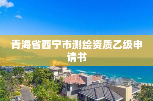 青海省西宁市测绘资质乙级申请书