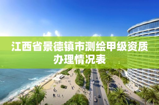 江西省景德镇市测绘甲级资质办理情况表