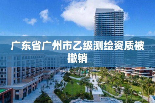 广东省广州市乙级测绘资质被撤销