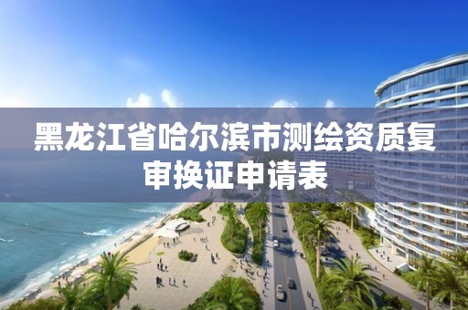 黑龙江省哈尔滨市测绘资质复审换证申请表