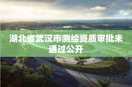 湖北省武汉市测绘资质审批未通过公开