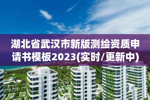 湖北省武汉市新版测绘资质申请书模板2023(实时/更新中)