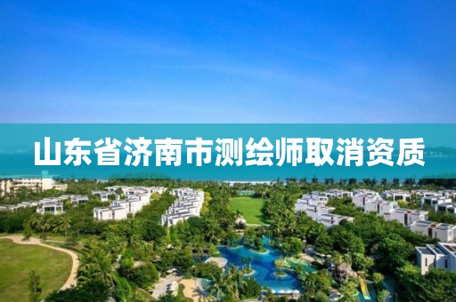 山东省济南市测绘师取消资质