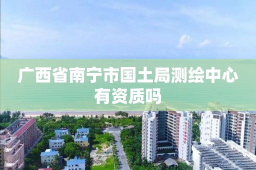 广西省南宁市国土局测绘中心有资质吗