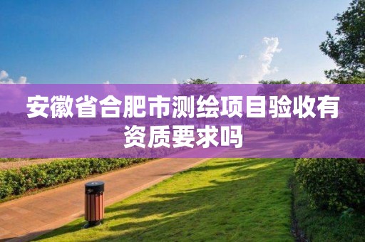 安徽省合肥市测绘项目验收有资质要求吗