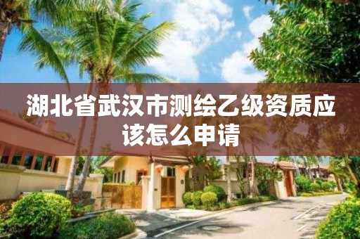 湖北省武汉市测绘乙级资质应该怎么申请