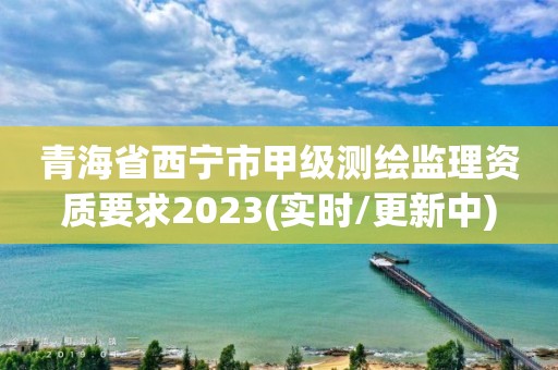 青海省西宁市甲级测绘监理资质要求2023(实时/更新中)