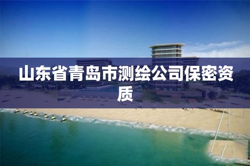 山东省青岛市测绘公司保密资质