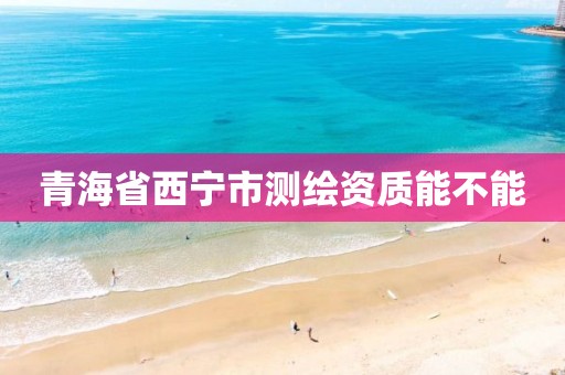 青海省西宁市测绘资质能不能