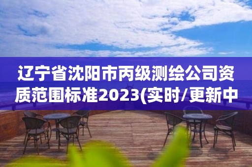 辽宁省沈阳市丙级测绘公司资质范围标准2023(实时/更新中)