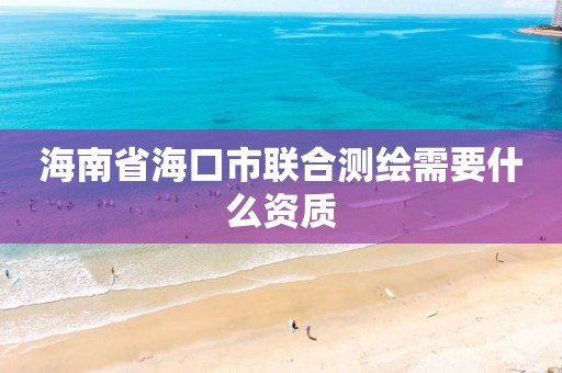 海南省海口市联合测绘需要什么资质