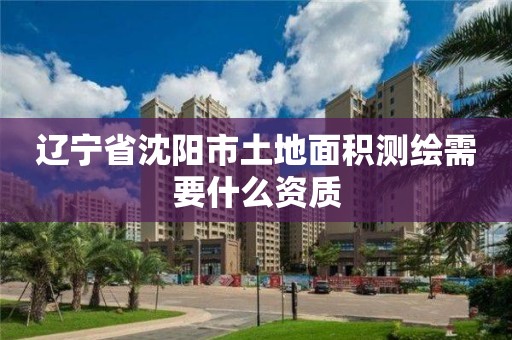 辽宁省沈阳市土地面积测绘需要什么资质