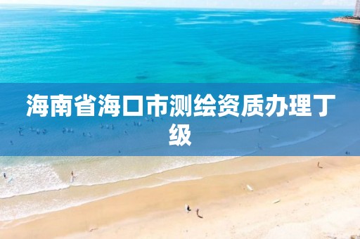 海南省海口市测绘资质办理丁级