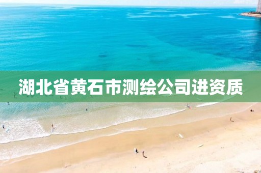 湖北省黄石市测绘公司进资质