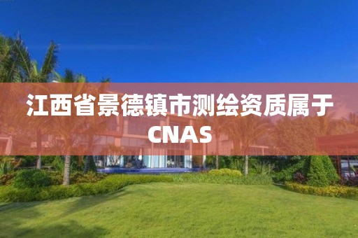 江西省景德镇市测绘资质属于CNAS