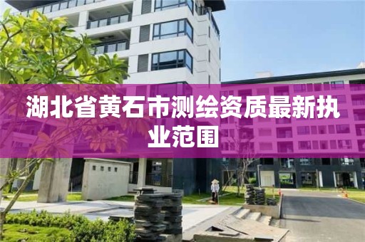 湖北省黄石市测绘资质最新执业范围