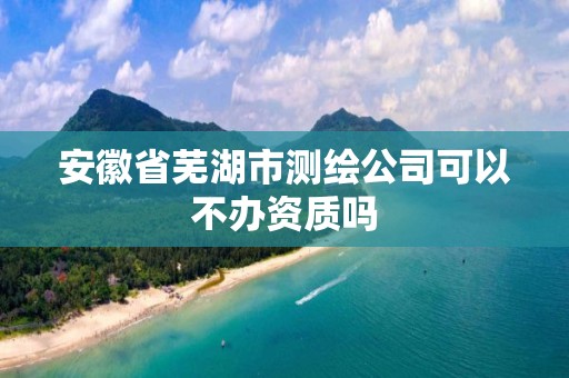 安徽省芜湖市测绘公司可以不办资质吗