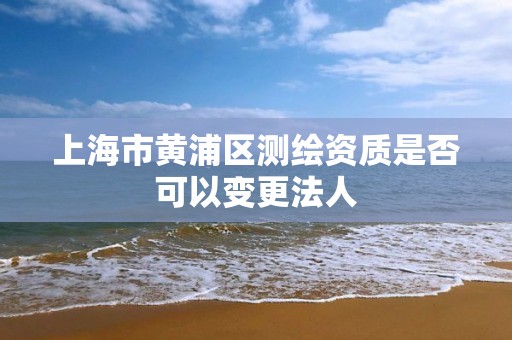 上海市黄浦区测绘资质是否可以变更法人