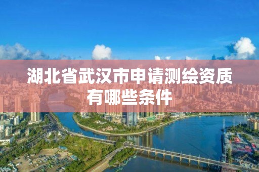 湖北省武汉市申请测绘资质有哪些条件