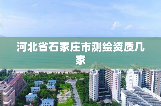 河北省石家庄市测绘资质几家