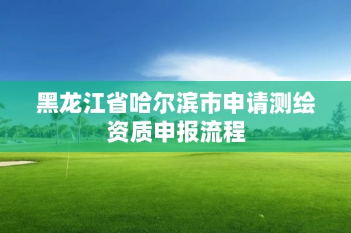 黑龙江省哈尔滨市申请测绘资质申报流程