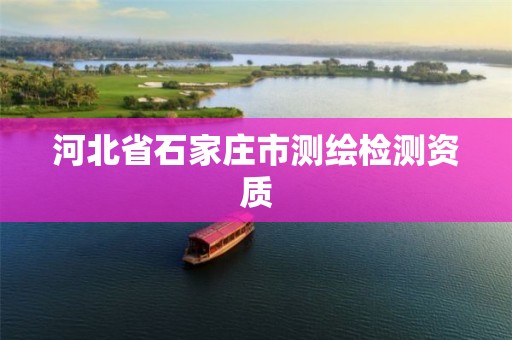 河北省石家庄市测绘检测资质