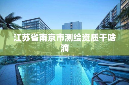 江苏省南京市测绘资质干啥滴