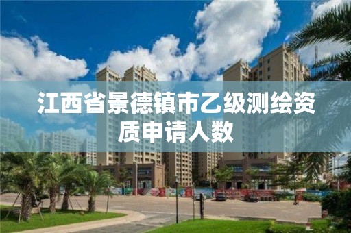 江西省景德镇市乙级测绘资质申请人数