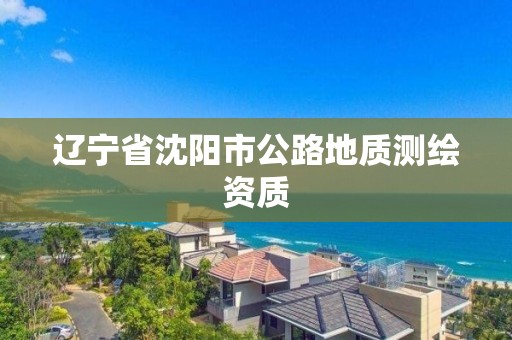 辽宁省沈阳市公路地质测绘资质