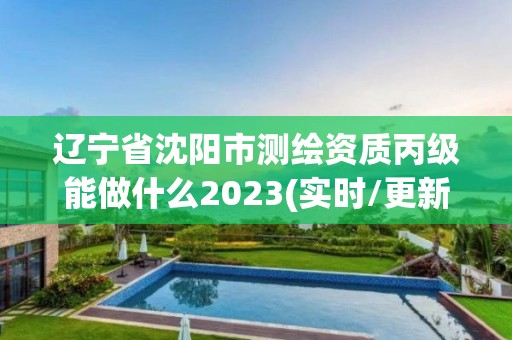 辽宁省沈阳市测绘资质丙级能做什么2023(实时/更新中)