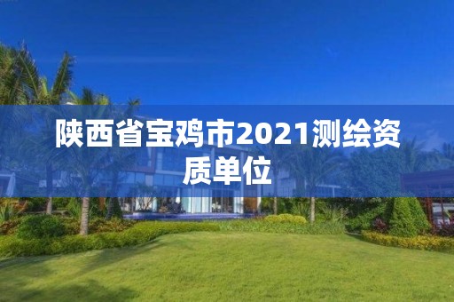 陕西省宝鸡市2021测绘资质单位