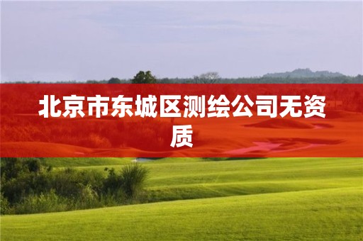 北京市东城区测绘公司无资质