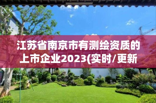 江苏省南京市有测绘资质的上市企业2023(实时/更新中)