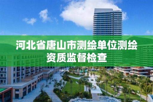 河北省唐山市测绘单位测绘资质监督检查