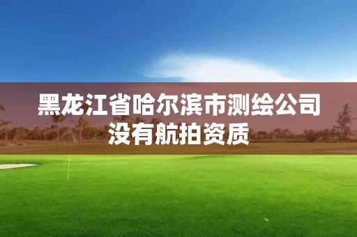 黑龙江省哈尔滨市测绘公司没有航拍资质