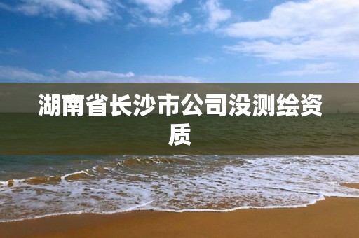 湖南省长沙市公司没测绘资质